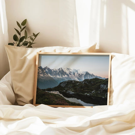 Lac de la Flégère, Chamonix Wall Art Print – Mont Blanc Alpine Lake Photography