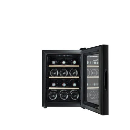 12SILENCE - Weinkühlschrank mit lüfterlose Hybridkühlung für 12 Flaschen
