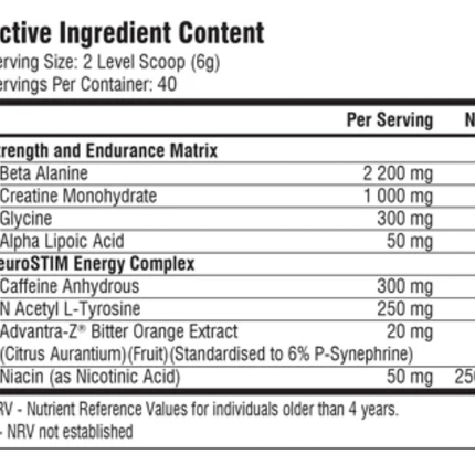 SEO. Hellfire Pre Workout - Blueberry 240g - Linkreich