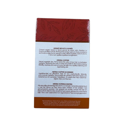 Hennedrog Henna Natur Kupfer 90 g – Pflanzliche Haarfarbe - Linkreich