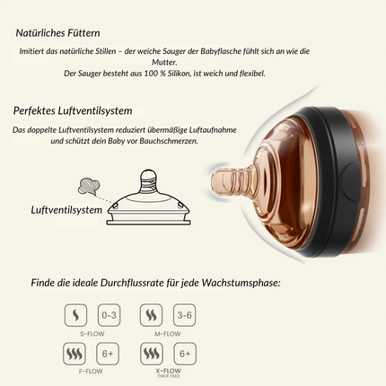 Ultra Wide Neck Baby Bottle 240ml (Weiß)