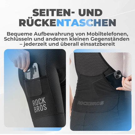 Herren Fahrrad Trägerhose mit Sitzpolster Atmungsaktiv Sommer (Fahrradhose) kaufen bei Linkreich – Jetzt entdecken!