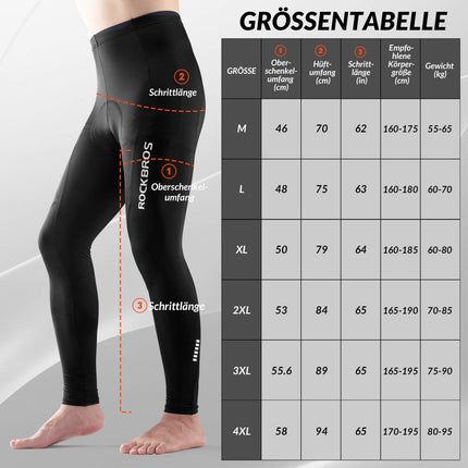 Herren Gepolsterte Fahrradhose Atmungsaktiv Herbst/Frühling (Fahrradhose) kaufen bei Linkreich – Jetzt entdecken!