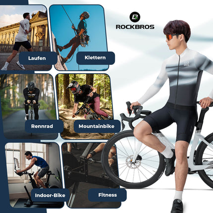 Herren Langarm - Radtrikot Schnell Trocknend Atmungsaktiv (Fahrradtrikot) kaufen bei Linkreich – Jetzt entdecken!