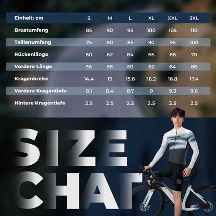 Herren Langarm - Radtrikot Schnell Trocknend Atmungsaktiv (Fahrradtrikot) kaufen bei Linkreich – Jetzt entdecken!