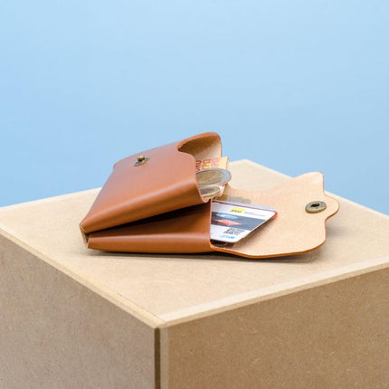 Herren Leder Geldbörse cir. 11x7x1,5cm - Einzigartiges Geschenk - Münzfach und Kartenhalter. Kleine Damen Lederbrieftasche. () kaufen bei Linkreich – Jetzt entdecken!