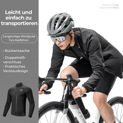 Herren Leichte Fahrradjacke Atmungsaktiv Frühling/Sommer (Fahrradjacke) kaufen bei Linkreich – Jetzt entdecken!