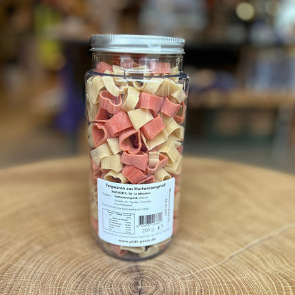 SEO. Herz Pasta "Liebe isst" 200g im PET Glas - Linkreich