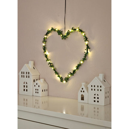 Herz Stern Fenster LED Silhouette Warmweiß Weihnachtsbeleuchtung 30cm Deko grün (Weihnachtsbeleuchtung) kaufen bei Linkreich – Jetzt entdecken!