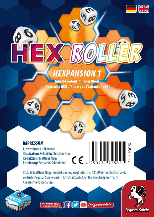SEO. HexRoller: Hexpansion 1 [Erweiterung] (Frosted Games) - Linkreich
