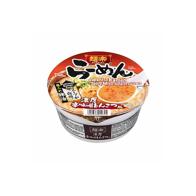 SEO. Hikari Menraku Spicy Miso Tonkotsu Premium Ramen Bowl 80g - Linkreich