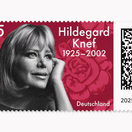 SEO. Hildegard Knef, Briefmarke zu 0,95 €, 10er - Bogen - Linkreich