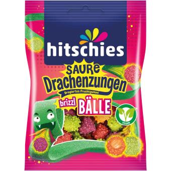 Hitschies Saure Drachenzungen Brizzl-Bälle 100 g