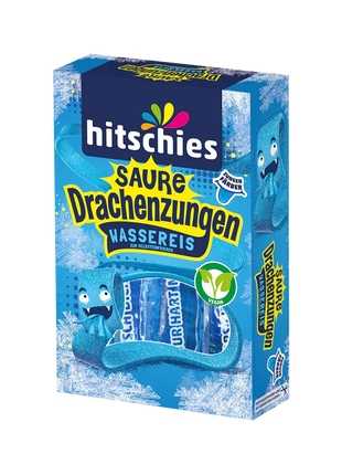 Hitschies Saure Drachenzungen Wassereis Blau - Linkreich