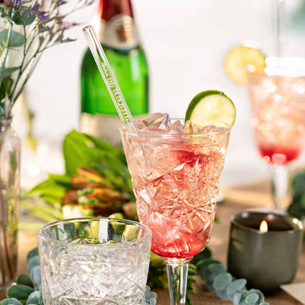 Hochzeit Gastgeschenk gravierte Glasstrohhalme mit 10 individuellen Gast Namen (Glasstrohhalme) kaufen bei Linkreich – Jetzt entdecken!