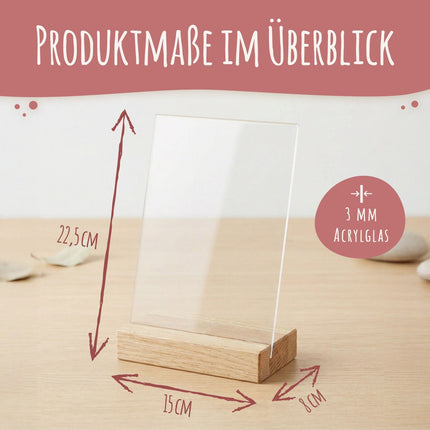SEO. Hochzeitsauto auf Acrylglas - Personalisiertes Geldgeschenk zur Hochzeit - Linkreich
