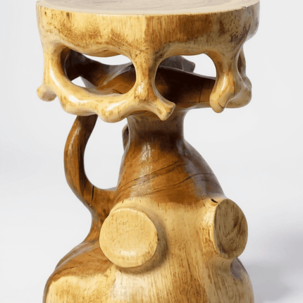 Holz Beistelltisch - Holzhocker Blumenhocker Hocker - Handgefertigt - Rund in Bonsai Style Saman - Holz - 40x30x30 cm () kaufen bei Linkreich – Jetzt entdecken!