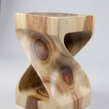 Holzhocker - Beistelltisch Blumenhocker Ablagetisch - Unikat Handgefertigt - Gedreht aus massivem Samanholz - 50x28x28 cm () kaufen bei Linkreich – Jetzt entdecken!