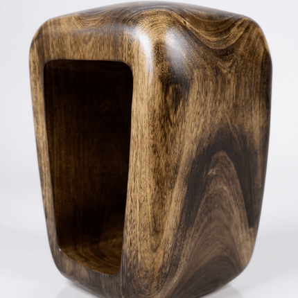 Holzhocker - Beistelltisch Couchtisch - Handgefertigter Flambierter Hocker aus massivem Suarholz - 50x30x40 cm (Beistelltisch) kaufen bei Linkreich – Jetzt entdecken!