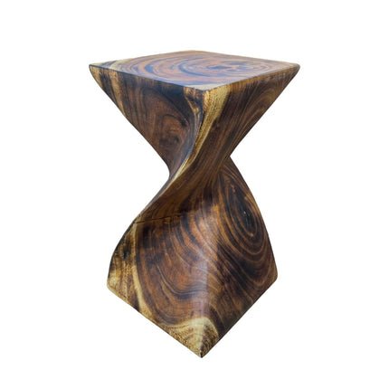 Holzhocker - Edler Beistelltisch Holz - Holz Hocker - Handgefertigter Beistelltisch aus Holz - 50x28x28cm (Beistelltisch) kaufen bei Linkreich – Jetzt entdecken!