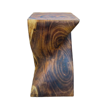 Holzhocker - Edler Beistelltisch Holz - Holz Hocker - Handgefertigter Beistelltisch aus Holz - 50x28x28cm (Beistelltisch) kaufen bei Linkreich – Jetzt entdecken!