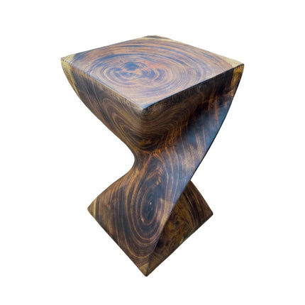 Holzhocker - Edler Beistelltisch Holz - Holz Hocker - Handgefertigter Beistelltisch aus Holz - 50x28x28cm (Beistelltisch) kaufen bei Linkreich – Jetzt entdecken!