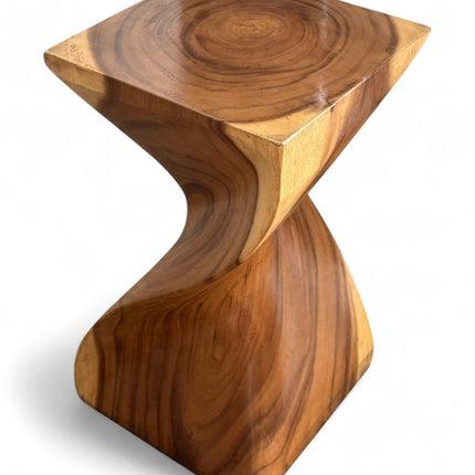 Holzhocker - Edler Beistelltisch Holz - Holz Hocker - Handgefertigter Beistelltisch aus Holz - 50x28x28cm (Beistelltisch) kaufen bei Linkreich – Jetzt entdecken!