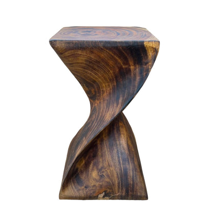 Holzhocker - Edler Beistelltisch Holz - Holz Hocker - Handgefertigter Beistelltisch aus Holz - 50x28x28cm (Beistelltisch) kaufen bei Linkreich – Jetzt entdecken!