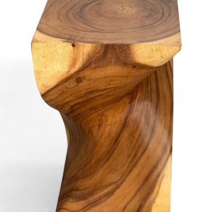 Holzhocker - Edler Beistelltisch Holz - Holz Hocker - Handgefertigter Beistelltisch aus Holz - 50x28x28cm (Beistelltisch) kaufen bei Linkreich – Jetzt entdecken!