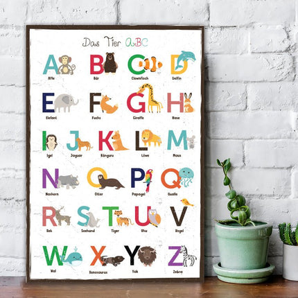SEO. Holzschild Das Tier ABC - Linkreich