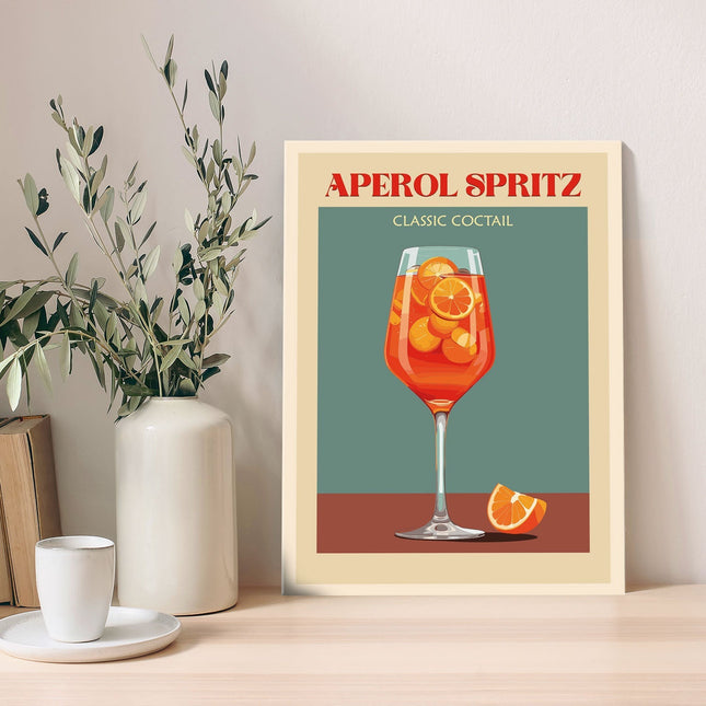 SEO. Holzschild mit Aperol Spritz Motiv - Geschenk für Aperol Liebhaber - Linkreich