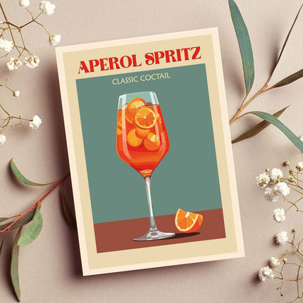 SEO. Holzschild mit Aperol Spritz Motiv - Geschenk für Aperol Liebhaber - Linkreich