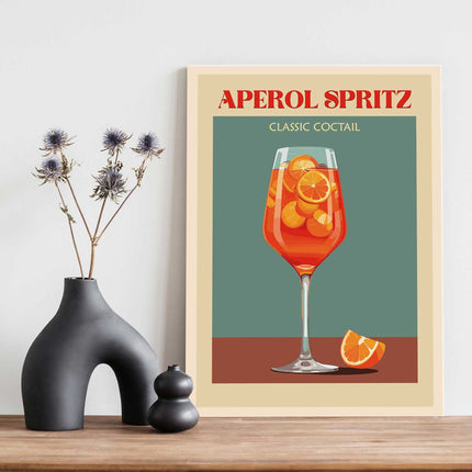 SEO. Holzschild mit Aperol Spritz Motiv - Geschenk für Aperol Liebhaber - Linkreich