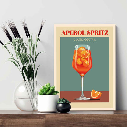 SEO. Holzschild mit Aperol Spritz Motiv - Geschenk für Aperol Liebhaber - Linkreich