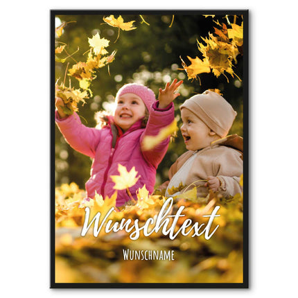 SEO. Holzschild mit Foto - Bild mit Wunschtext und Namen - Holzbild zum Selbstgestalten - Linkreich