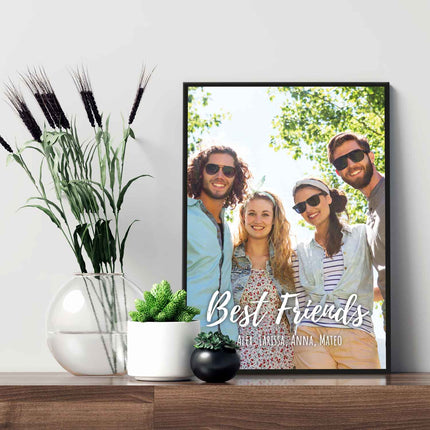 SEO. Holzschild mit Foto - Bild mit Wunschtext und Namen - Holzbild zum Selbstgestalten - Linkreich