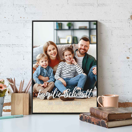 SEO. Holzschild mit Foto - Bild mit Wunschtext und Namen - Holzbild zum Selbstgestalten - Linkreich