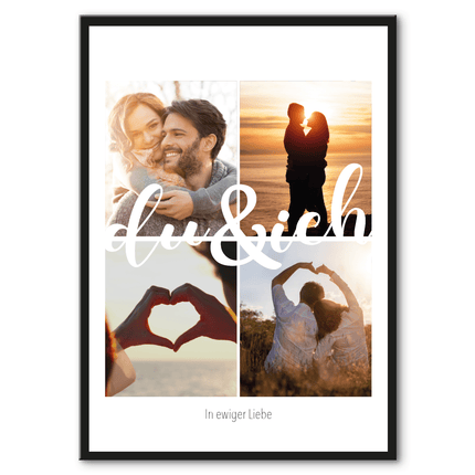 SEO. Holzschild mit Foto - Du & Ich - Fotocollage zum Selbstgestalten - Linkreich
