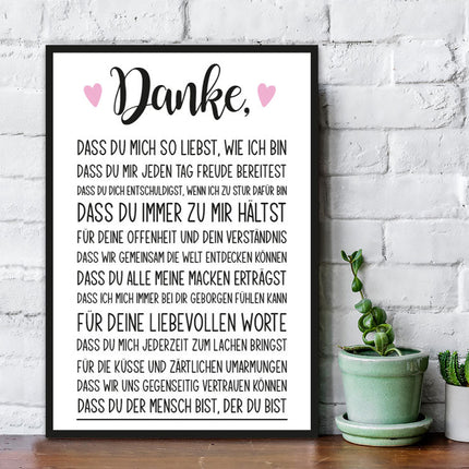SEO. Holzschild mit Spruch Danke - Linkreich