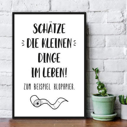 SEO. Holzschild mit Spruch - Die kleinen Dinge im Leben - Linkreich