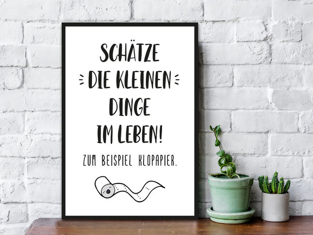 SEO. Holzschild mit Spruch - Die kleinen Dinge im Leben - Linkreich