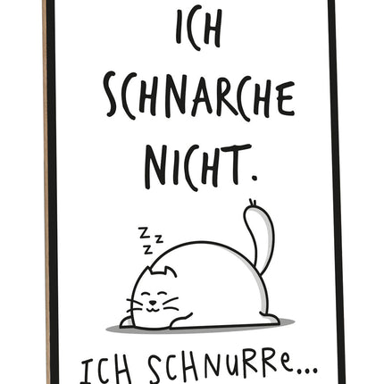 SEO. Holzschild mit Spruch Ich schnarche nicht - Linkreich