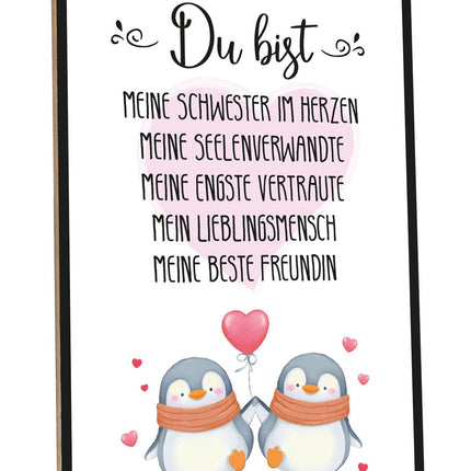 SEO. Holzschild mit Spruch Meine beste Freundin - Linkreich