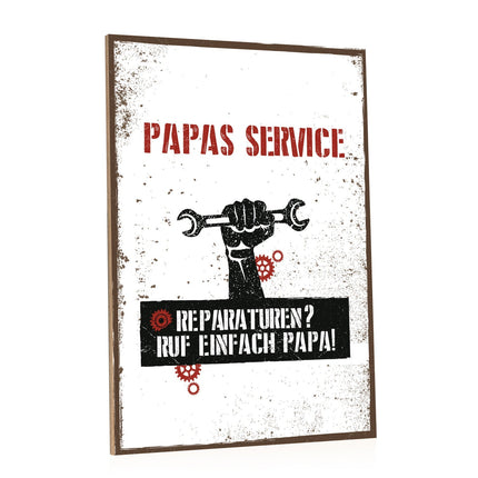 SEO. Holzschild Reparaturen? Ruf einfach Papa! - Linkreich