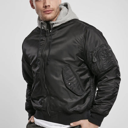 Hooded MA1 Bomber Jacket