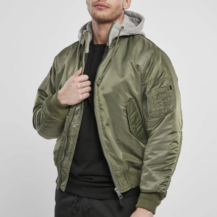 Hooded MA1 Bomber Jacket