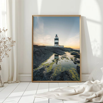 Hook Head Lighthouse at Sunset – Irish Coastal Wall Art Print