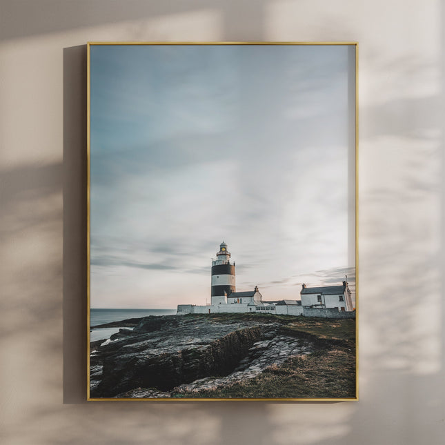 Hook Head Lighthouse Wall Art Print – Ireland’s Coastline at Sunset