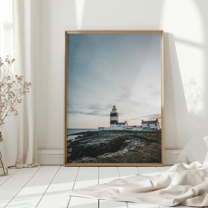 Hook Head Lighthouse Wall Art Print – Ireland’s Coastline at Sunset