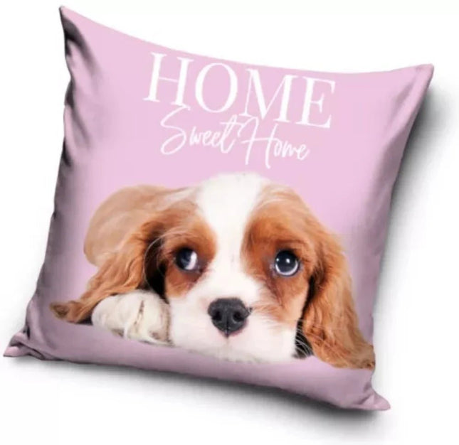 SEO. Hund Kissenbezug: Süßer Baby Welpe - 40cm x 40cm - Linkreich